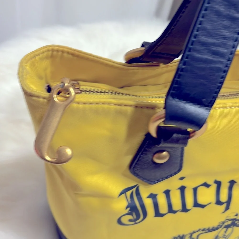Juicy Couture Yellow Nylon Canvas Bag Like New Excellent Condition - Picture 4 of 16